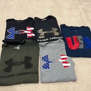 Men Underarmour T shirts short sleeve 5 in total
